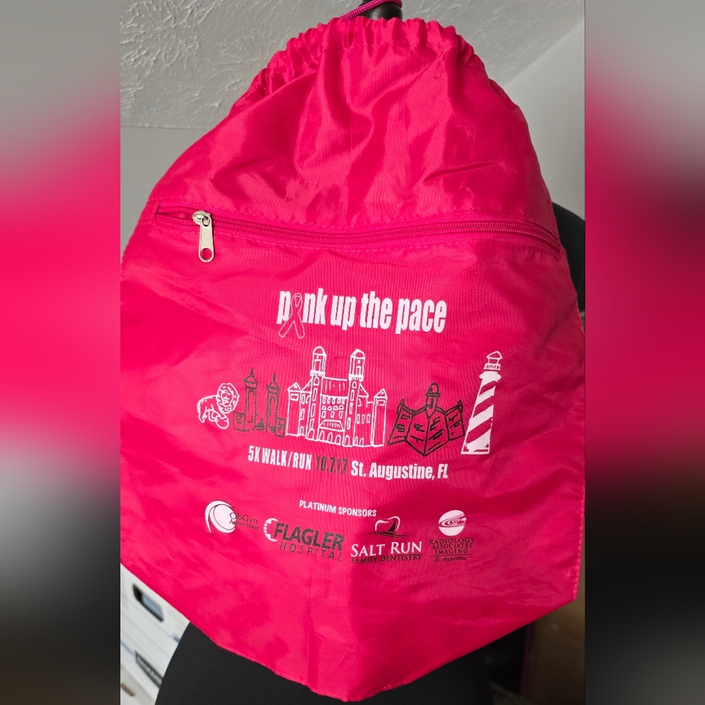 Pink Up the Pace 5k Nap Sack